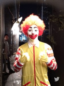 Key SHINee kenakan kostum maskot McDonald saat Halloween (Foto: Pinterest)