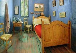 Penginapan dengan replika kamar lukisan Vincent van Gogh (Foto: CNN)