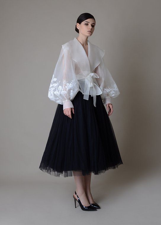 Ragam outfit berbahan organza (Foto: Pinterest)