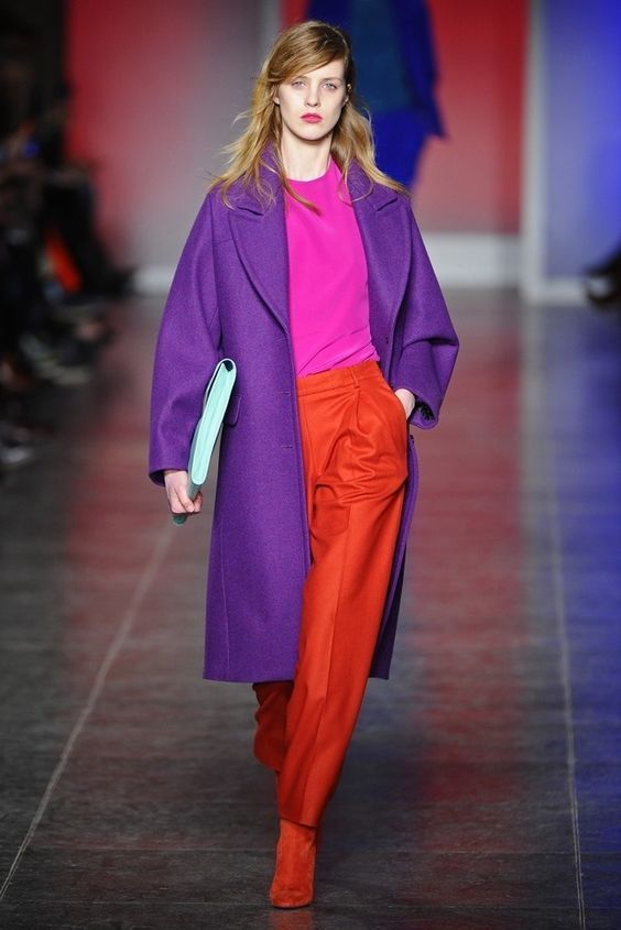 Teknik color block pada fashion (Foto: Pinterest)