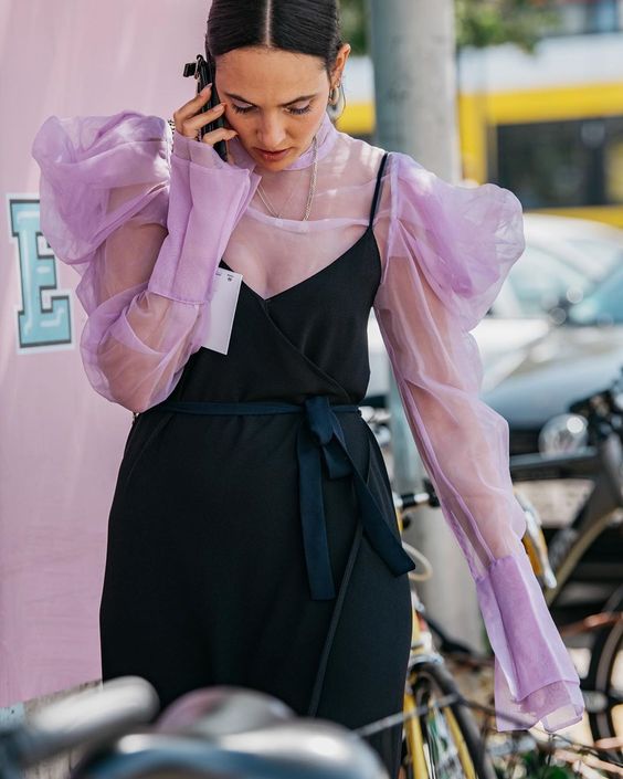 Ragam outfit berbahan organza (Foto: Pinterest)