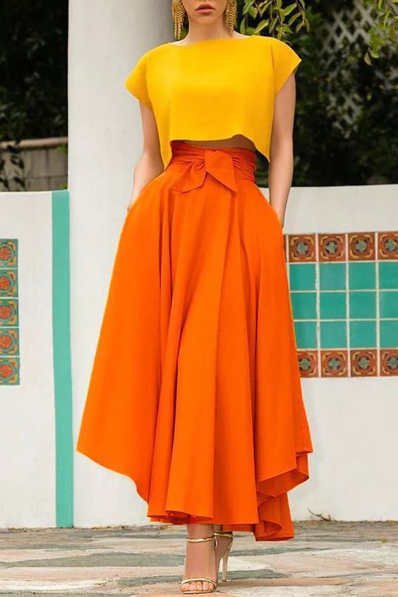 High waist pocket skirt (Foto: Pinterest)