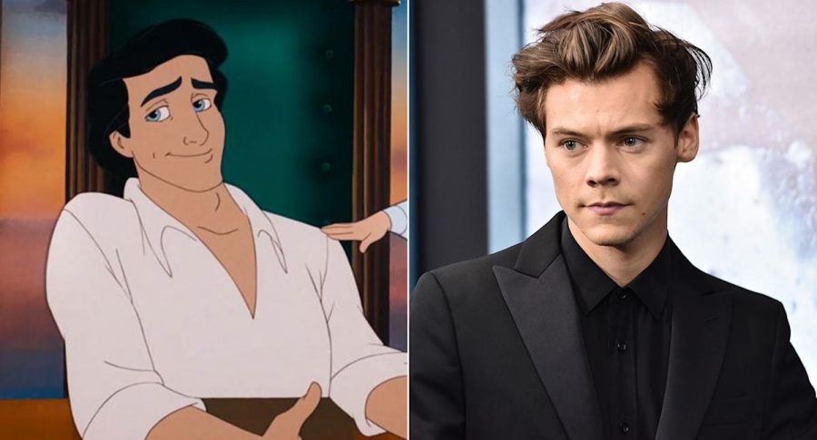 Karakter Pangeran Eric dan Harry Styles.