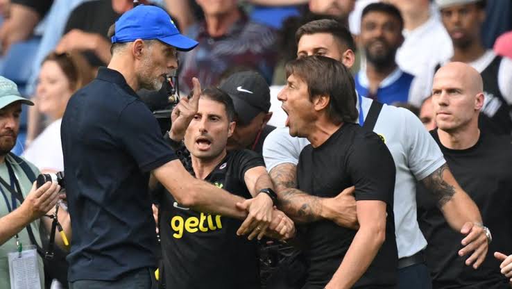 Seteru Thomas Tuchel dan Antonio Conte (Foto: Getty Images)