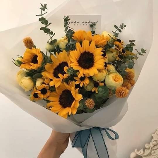 Buket bunga matahari (Foto: Pinterest)