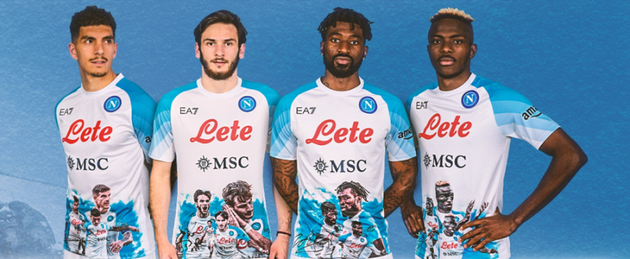 Desain jersey Napoli (Foto: Twitter)