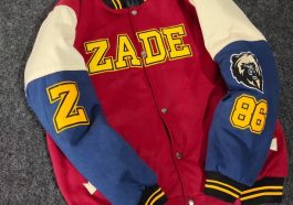Ilustrasi jaket varsity
