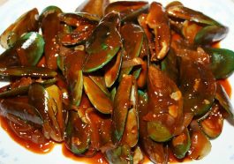 Kerang hijau saus padang