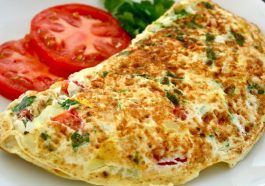 Omelet kelapa sangrai