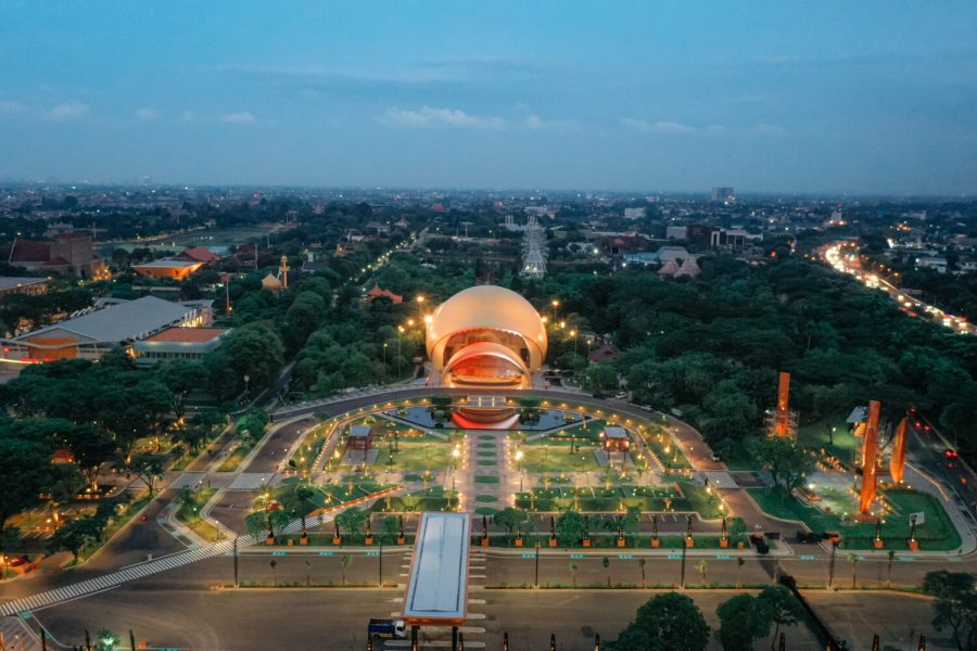 Foto TMII dari ketinggian (Foto: Taman Mini Indonesia Indah)
