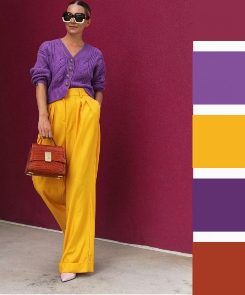 Pakaian berwarna vibrant