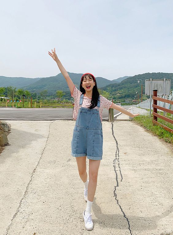 Overall denim
