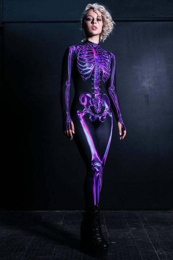 Kostum Disco Skeleton