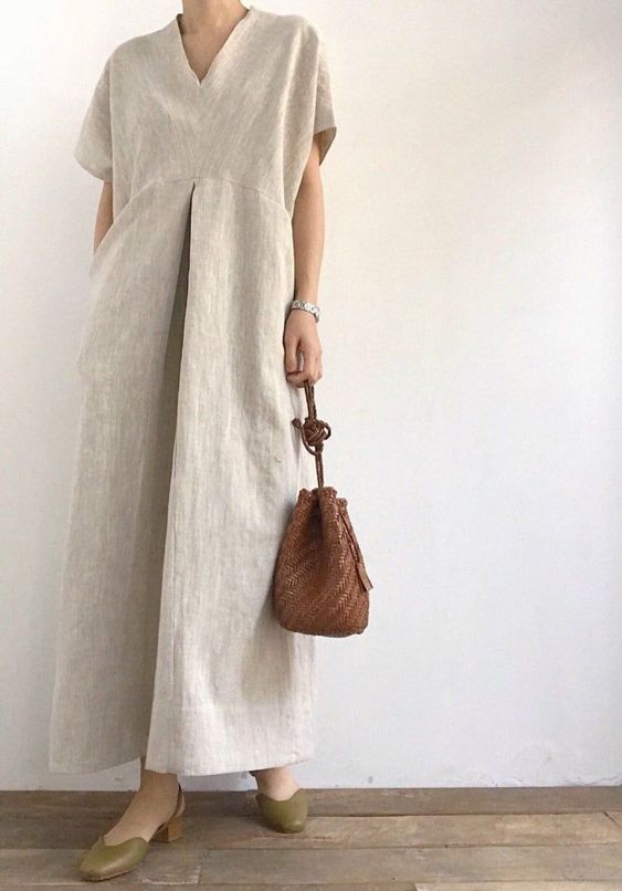 Dress berbahan linen
