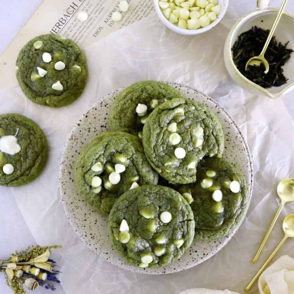 Matcha cookies