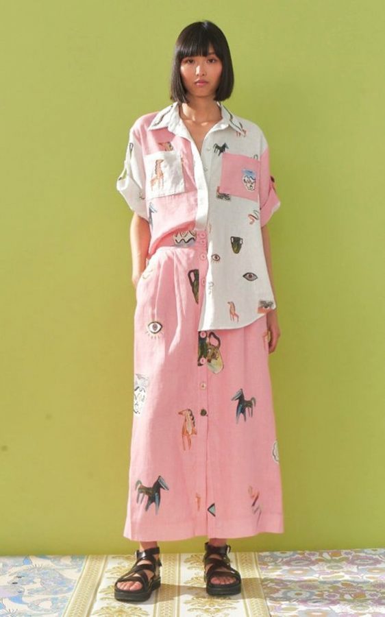 Pakaian warna pastel