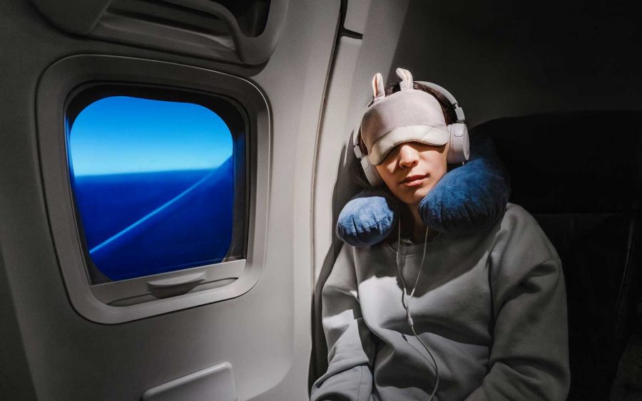Jet lag traveling