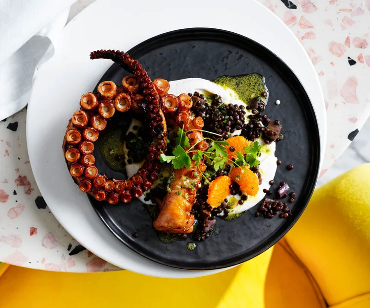 Gurita Panggang Saus Miso